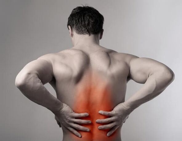 Dor de costas por osteocondrose espinal